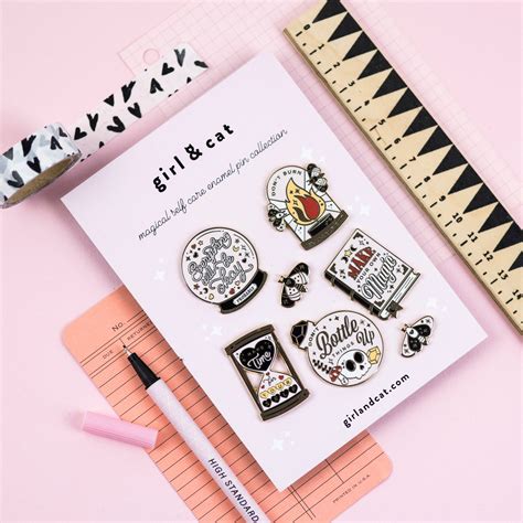 Magical Enamel Pin Set Instant Pin Collection Cute Enamel Etsy In