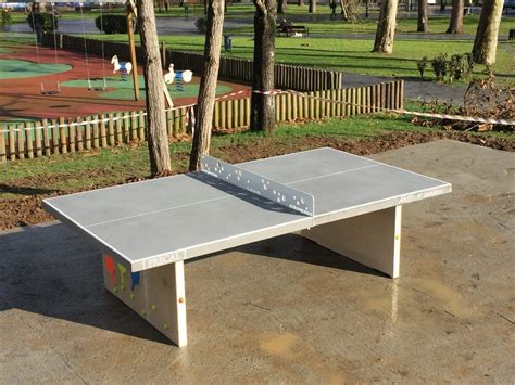 Mesa De Ping Pong Exterior Hormigones Y Polímeros