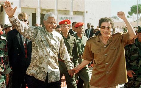 Nelson Mandela Meets Muammar Gaddafi In Libya 1997 1484 X 928 R