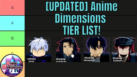 Outdated The Ultimate Anime Dimensions Tier List Youtube