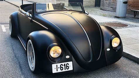 This Matte Black Vw Beetle Roadster Could Be Batmans Daily Driver