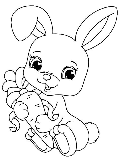 Easter Bunny Head Coloring Page Below Is A Collection Of Easy Bunny