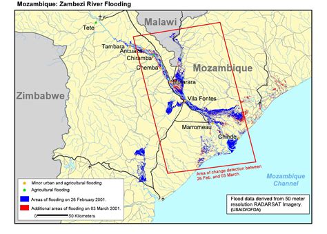 The zambezi river basin and its drainage network. Mozambique - Zambezi River Flooding with Additional Areas of Flooding - Mozambique | ReliefWeb