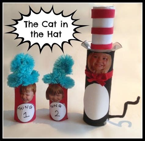 The Cat In The Hat Craft Paper Tube Paper And Felt Scraps Ribbon