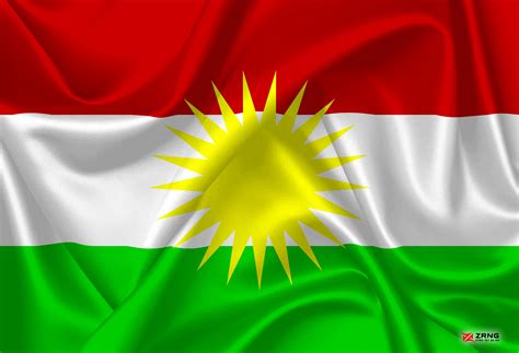 Kurdistan Flag ئاڵای كوردستان Zrng Designer Qaladze City