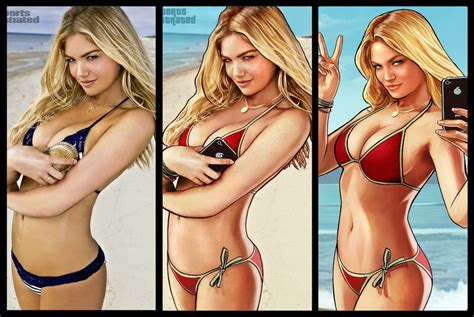 Thats Not Kate Upton In The Grand Theft Auto V Ads—its This Model