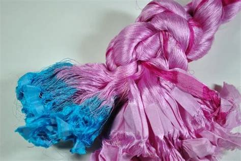 Multi Solid Coloured Sari Silk Thrums For Yarn And Fibre Stores For