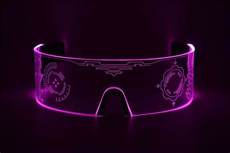 cyberpunk led tron visor glasses perfect for cosplay and festivals asvp shop