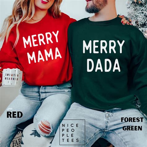 Mom And Dad Christmas Sweatshirt New Mom And Dad Christmas Etsy