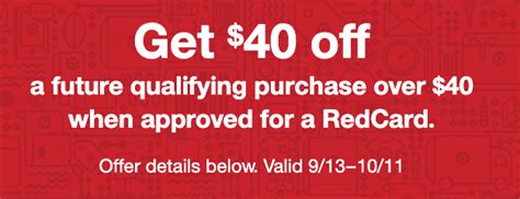 Expired Apply For A New Target Redcard Debitcredit And Get 40 Off