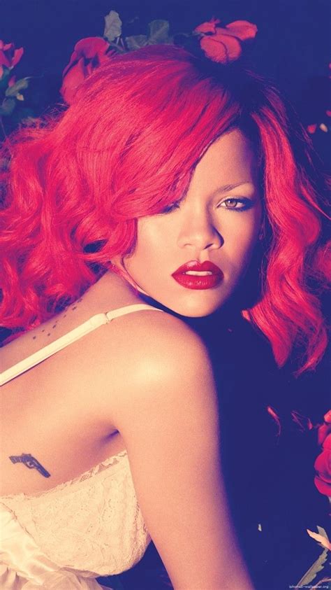 Girls Iphone 6 Wallpapers Rihanna Red Hair Singer Iphone 6 Wallpaper Rihanna Rihanna Style