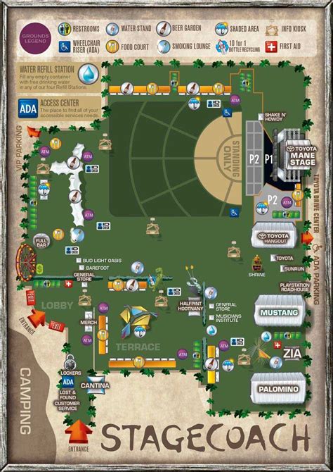 Stagecoach Festival Venue Event Map For Mobile Stagecoach Festival