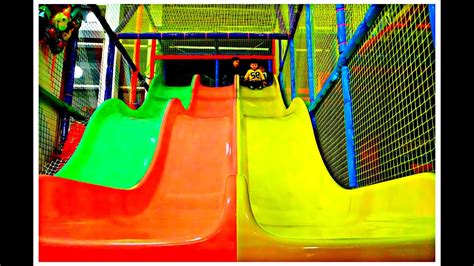 Huge Playground Fun For Children Ball Pit Slides Compilation Video