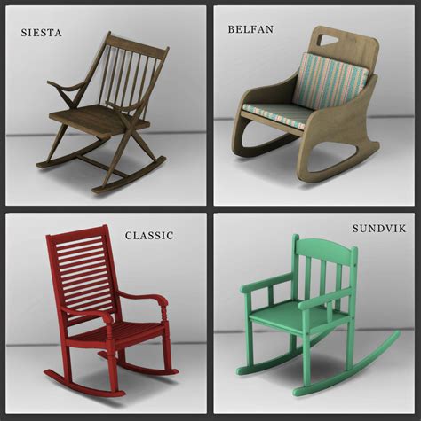 Rocking Chair Sims 4 Kaley Furniture