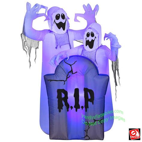 4 12 Gemmy Airblown Inflatable Halloween Short Circuit Ghosts W