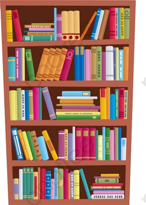 A Bookshelf For Reading Books Reading Clipart Book Bookshelf Png
