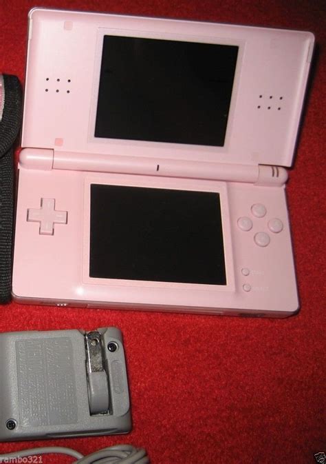 Nintendo Ds Lite Pink Gaming Console Ntsc Plays Ds And Game Boy Advance