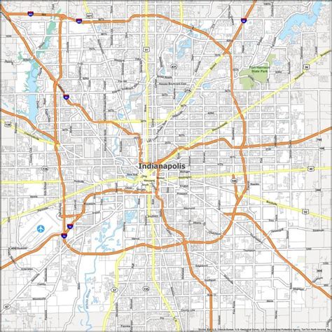 Indianapolis Map Indiana Gis Geography
