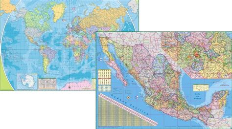 Mapamundi Mapa Mexico Murales Gigantes Viajes Planisferio 54900