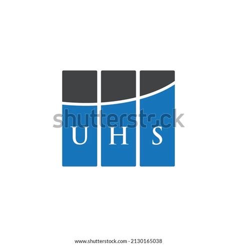 Uhs Letter Logo Design On White Stock Vector Royalty Free 2130165038