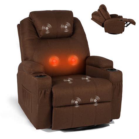 Yodolla Massage Recliner Chair Heated Rocker Recliner Living Room Chair