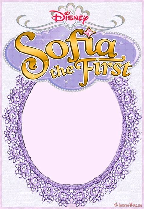 Looking for more letter birthday party sofia transprent png free. Sofia the First Invitations Template Inspirational sofia the First Fr… in 2020 | Free online ...