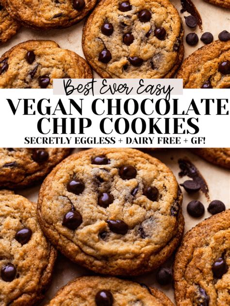 Best Vegan Chocolate Chip Cookies Gluten Free The Banana Diaries