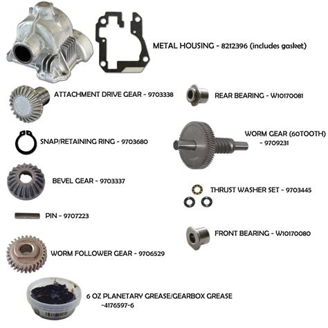 Waring wbw300x bubble waffle maker parts diagram. KitchenAid 6 Quart Mixer Gear Assembly
