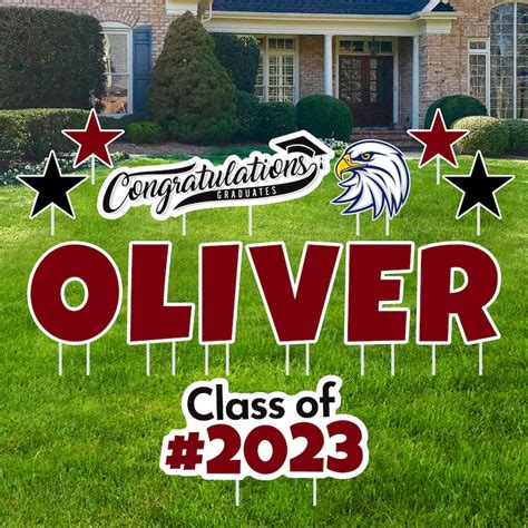 Personalized Graduation Yard Sign Letters 18 Custom Etsy