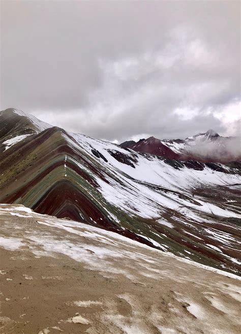 Just A Little Snowy Winikunka Or Rainbow Mountain Peru 2901x4030