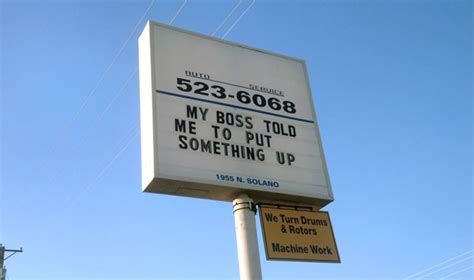Our service is the key to a fresh start. 10 Funny Auto Repair Shop Signs | Auto Shop Website Design ...