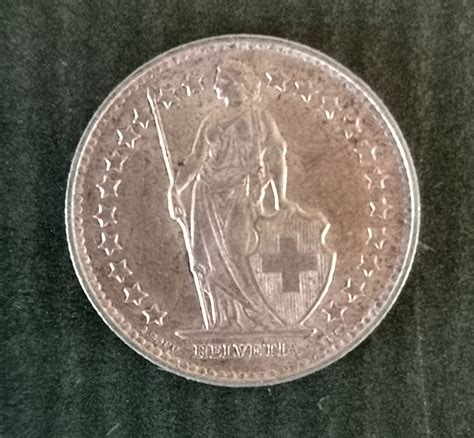 Pièce argent Suisse Helvetia 1/2 franc  Achat Or en Belgique