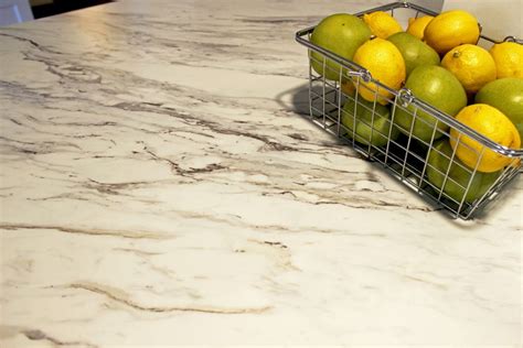 Wilsonart Laminate In Calcutta Marble Was Installed On This Countertop