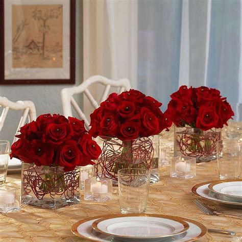 Red Rose Wedding Centerpiece Ideas Black And White Wedding Centerpieces Red Roses Oosile