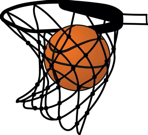 Basketball Net Basketball Hoop Basketball Goal Illustration On White