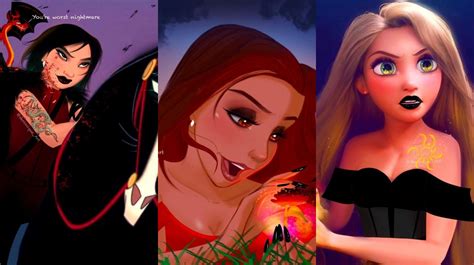 Las Princesas Disney Como Temibles Villanas 😈