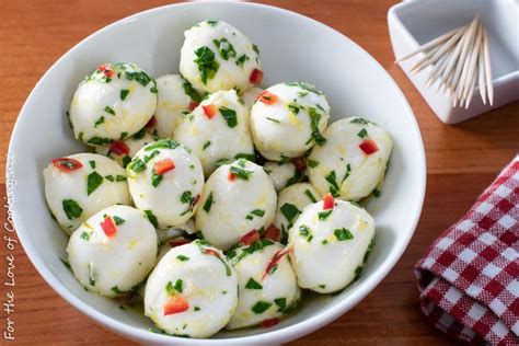 Marinated Mozzarella Balls Recipe Appetizer Snacks Cooking