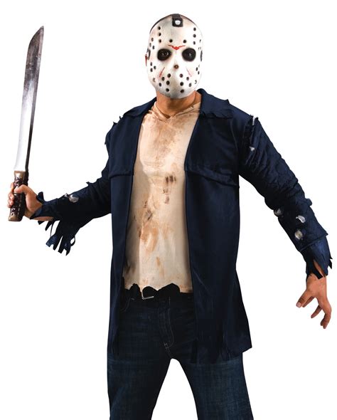 Jason Deluxe Costume With Hockey Mask Horror