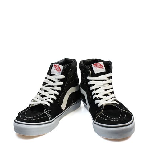 How to lace vans shoes. Vans Unisex SK8 Black Hi Top Trainers, Old Skool, Suede ...