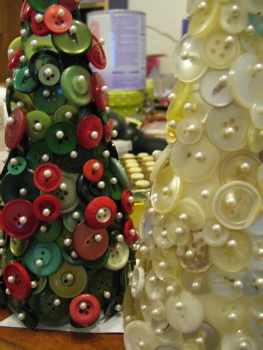 Button Christmas Trees So Easy 1cone Shape Styrofoam 2 Buttons 3