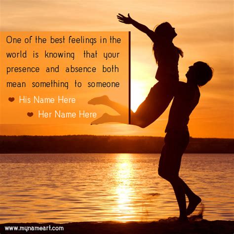 Writing Name On Best Love Couple Quotes Card With Name ... 91 love photos with quotes.