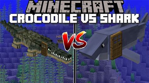 Minecraft Crocodile House Vs Shark House Mod Find Out Which Aquatic
