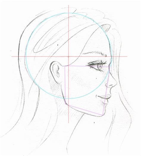 How To Draw A Female Face Profile