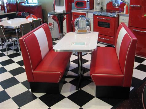 Diner Booth Vintage Kitchen Table Booth Seating In Kitchen