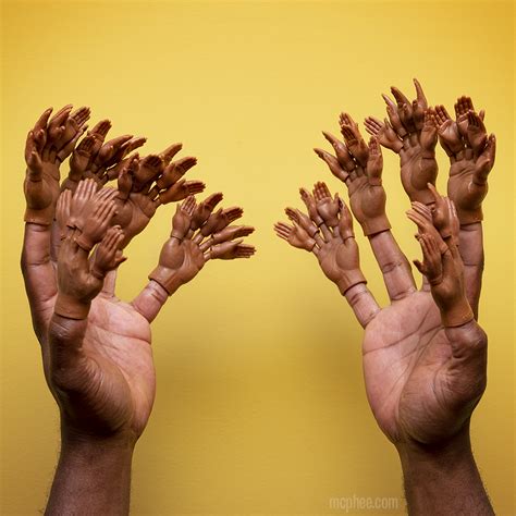 Finger Hands For Finger Hands Dark Skin Tone Set Of 10 Archie Mcphee