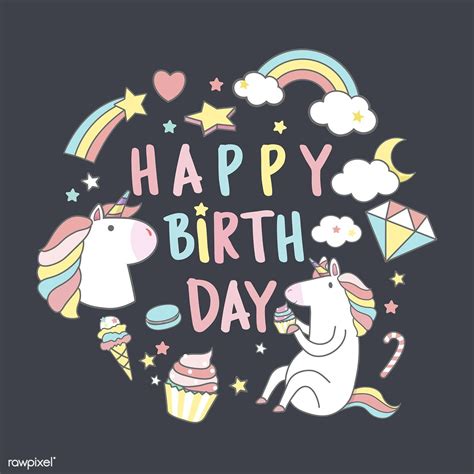 Unicorn Happy Birthday Plex Collection Posters