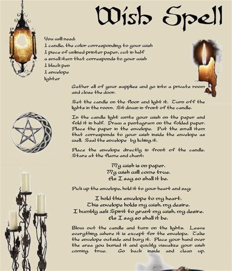 White Spells Witchcraft Spells Magic Wish Spells Wish Spell