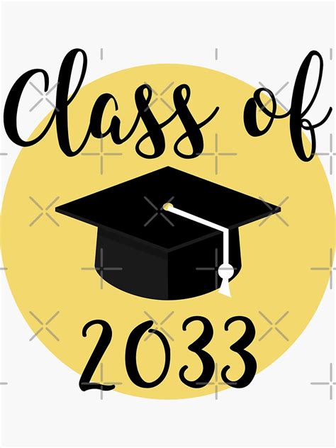 Class Of 2033 Graduation Sticker For Sale By Tamgustam Redbubble