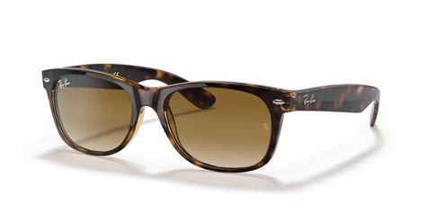 ray ban rb2132 new wayfarer classic 52 light brown gradient and light havana sunglasses sunglass