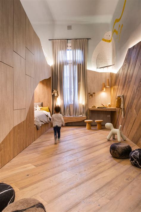 This Fun And Unique Kids Room Draws Design Inspiration From A Bear Cave